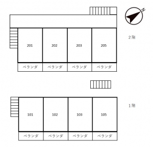 エステートひがし1DK
